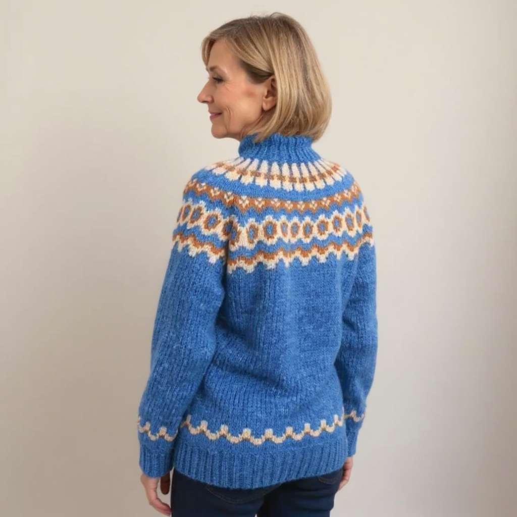 AMARA | Icelandic jumper with patterned design