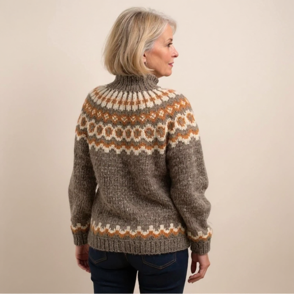 AMARA | Icelandic jumper with patterned design