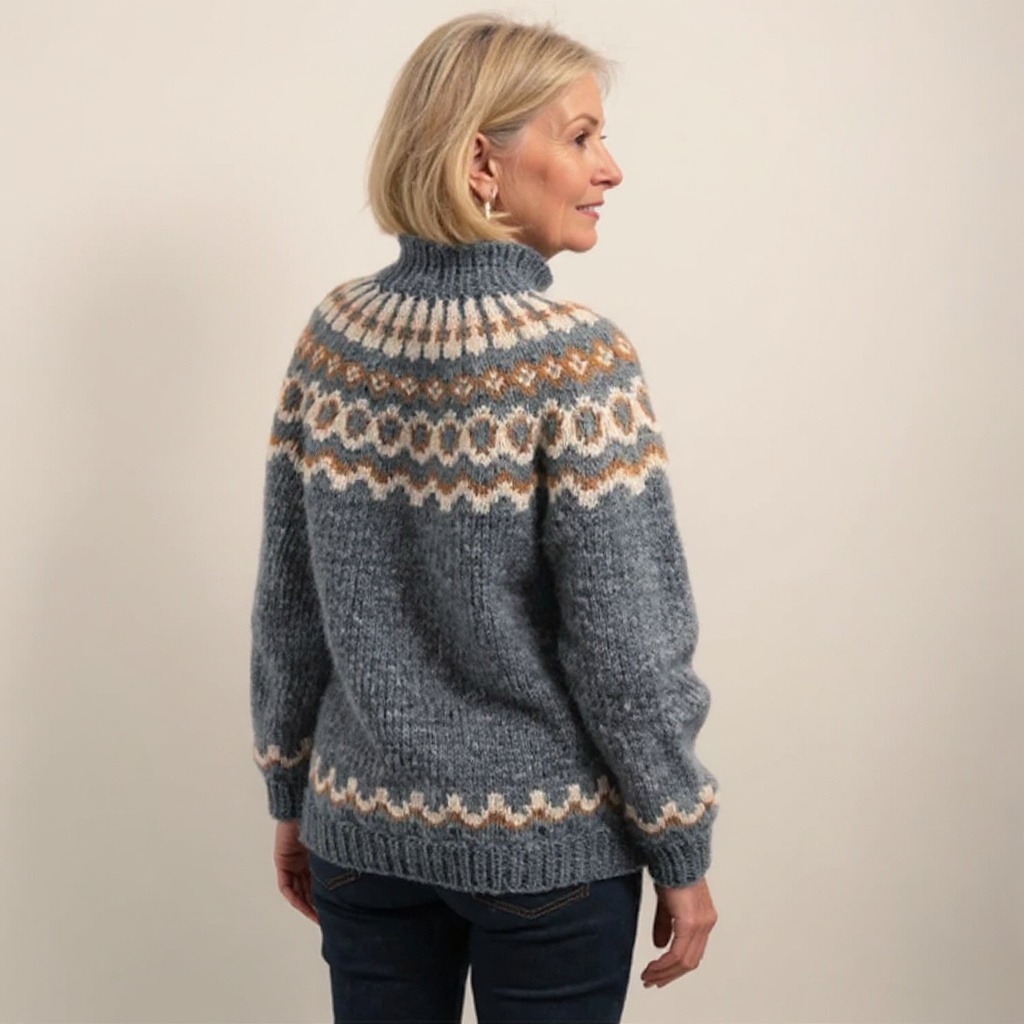 AMARA | Icelandic jumper with patterned design