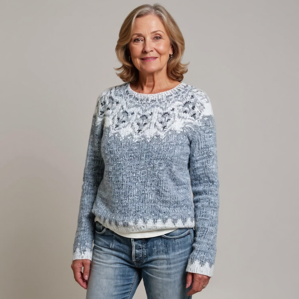 ATHENA | Icelandic knit jumper with patterned design
