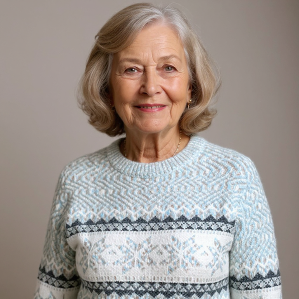 MELANIE | Icelandic knit jumper with patterned design