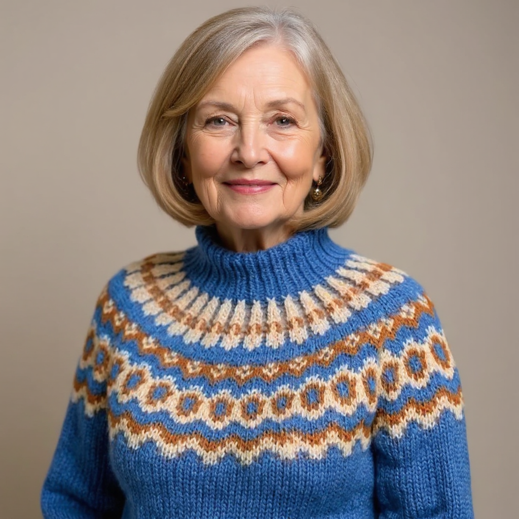 AMARA | Icelandic jumper with patterned design