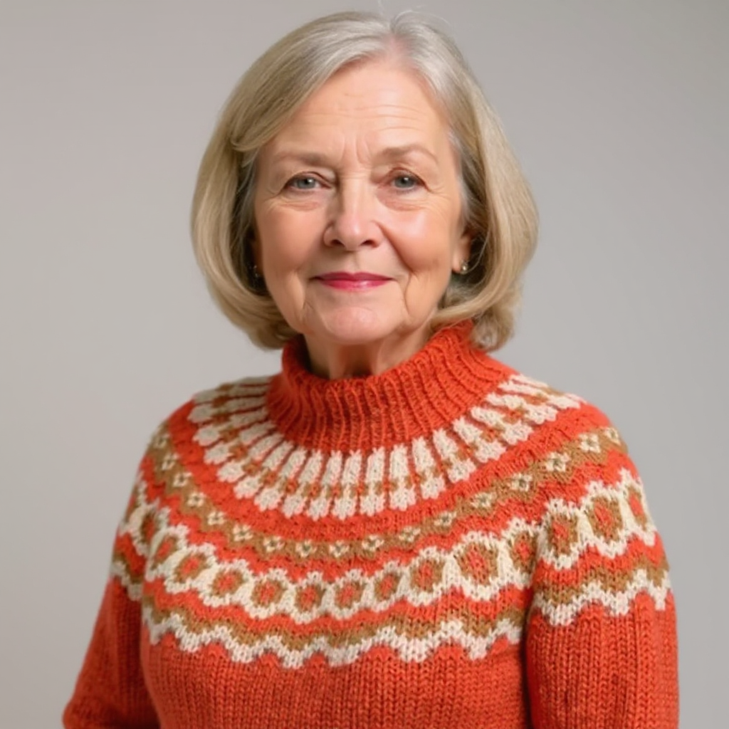AMARA | Icelandic jumper with patterned design