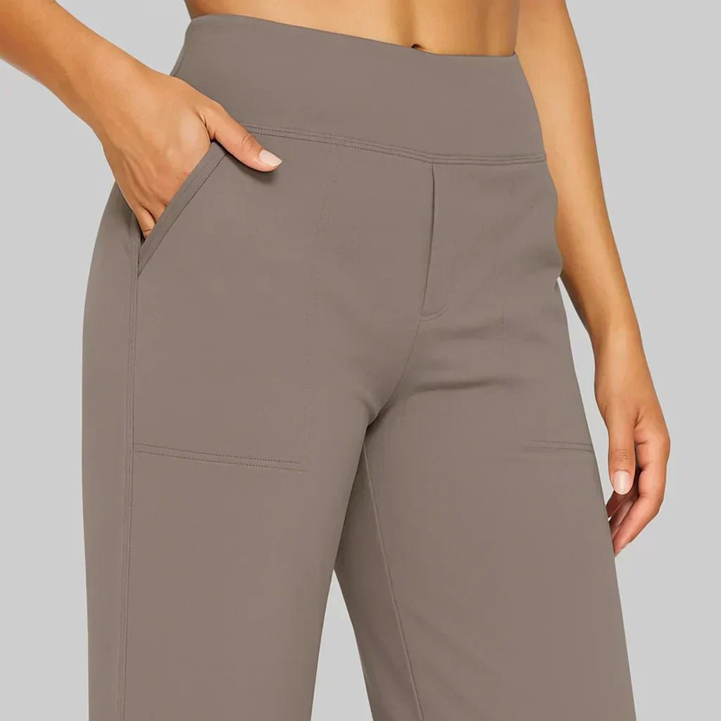 OLIVIA | Stretch pants with high-rise waist - Liora Melbourne