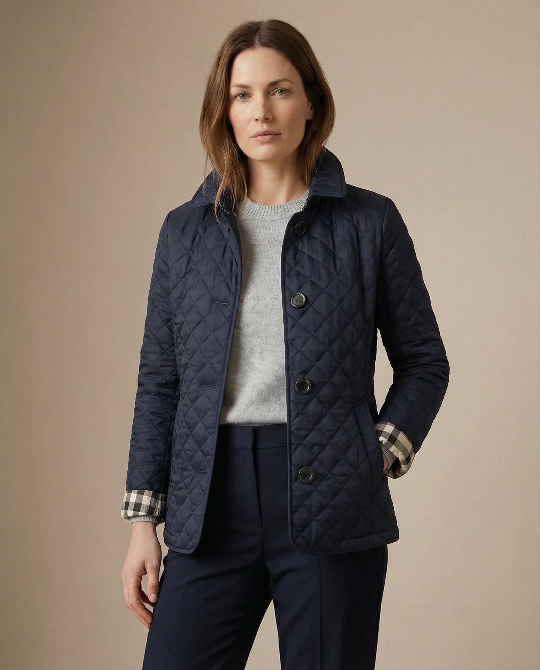 GRACE | Quilted jacket with button-up front