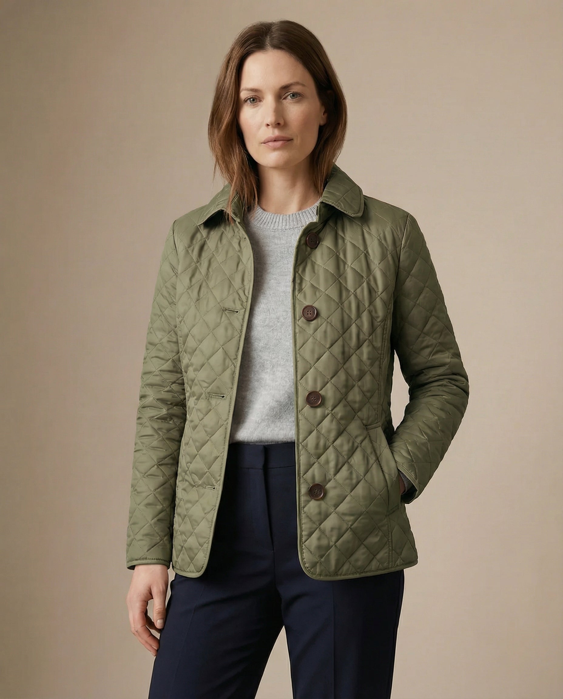 GRACE | Quilted jacket with button-up front