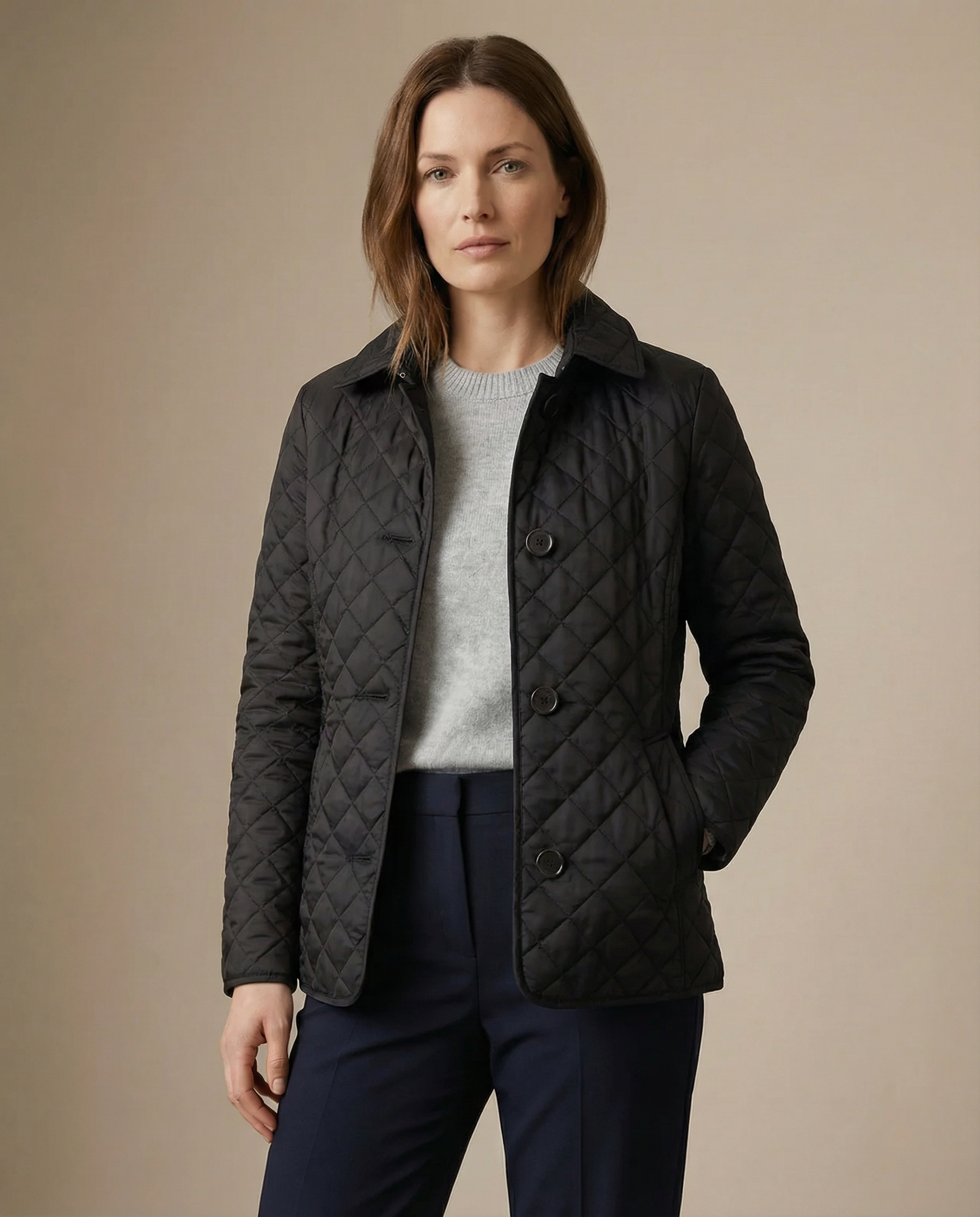 GRACE | Quilted jacket with button-up front