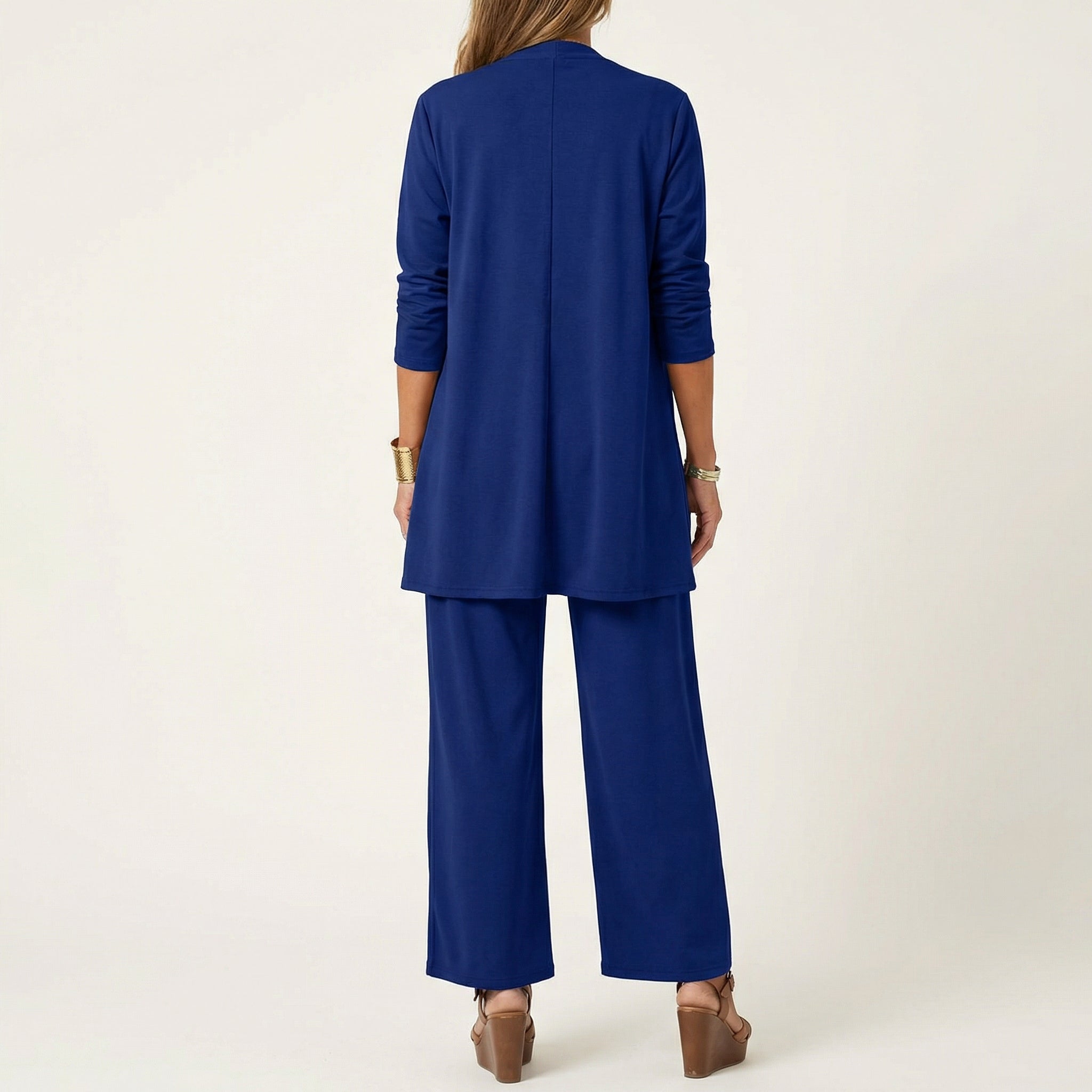 VIVIENNE | Three-piece set with wide-leg trousers