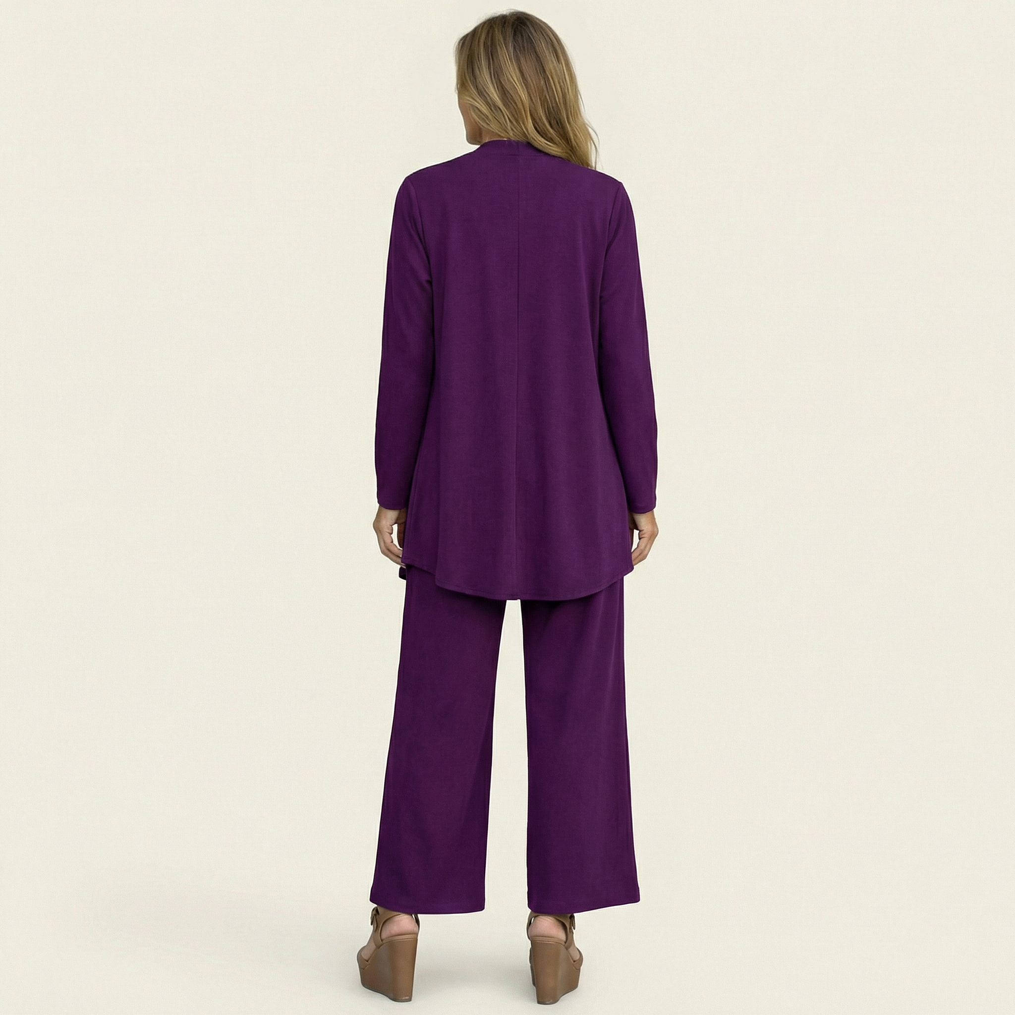 VIVIENNE | Three-piece set with wide-leg trousers
