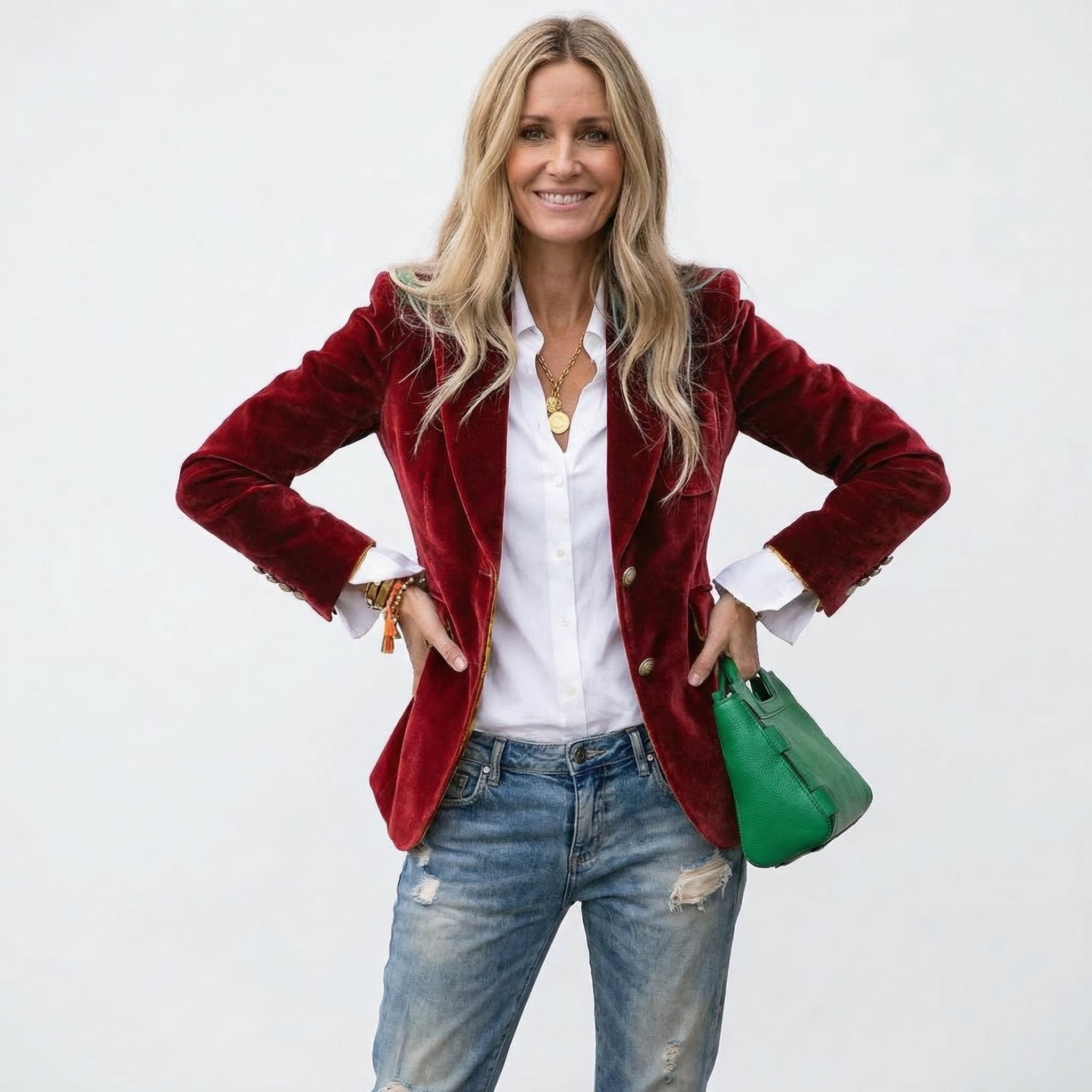 KENDALL | Blazer with gold buttons