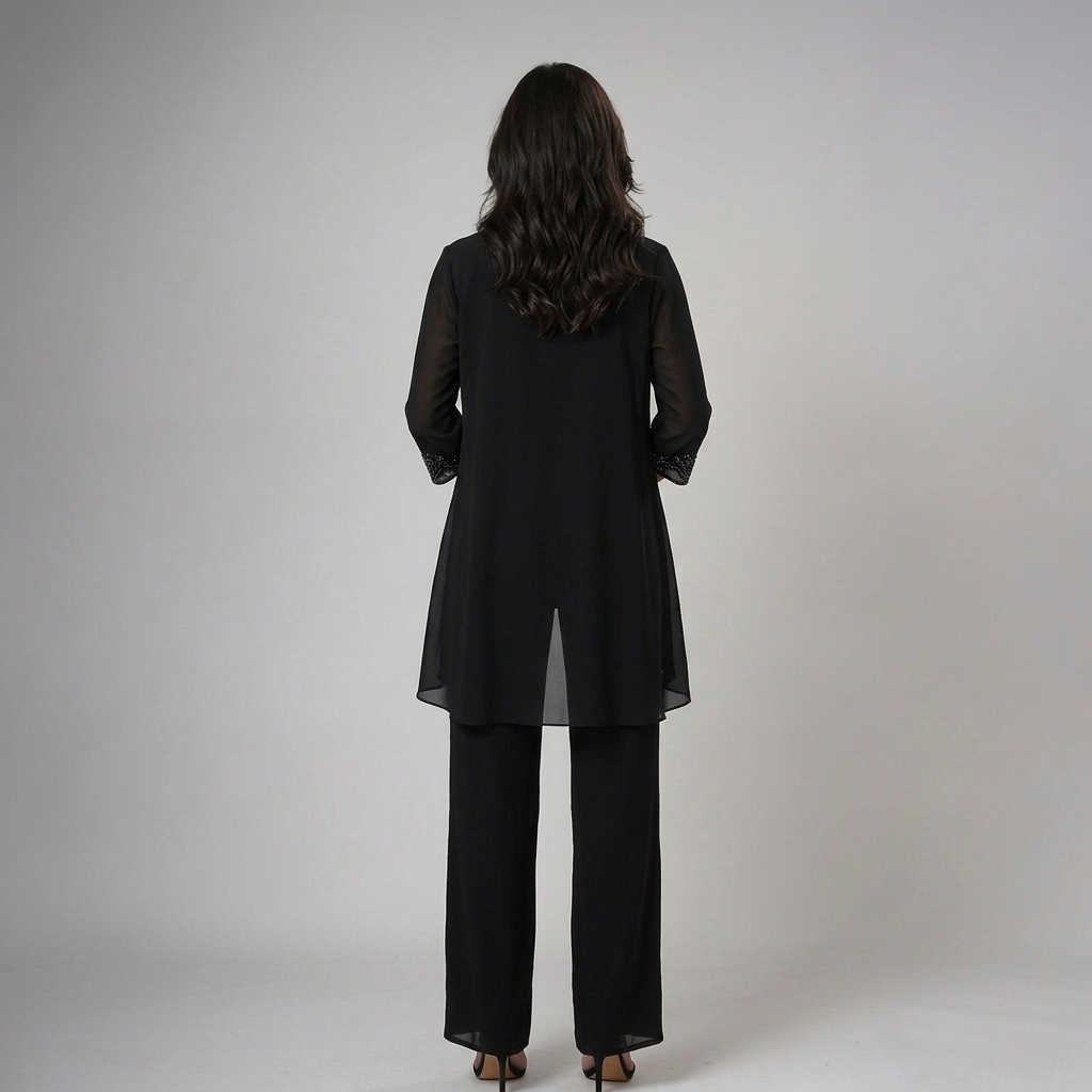 IVA | Three-piece set with wide-leg trousers