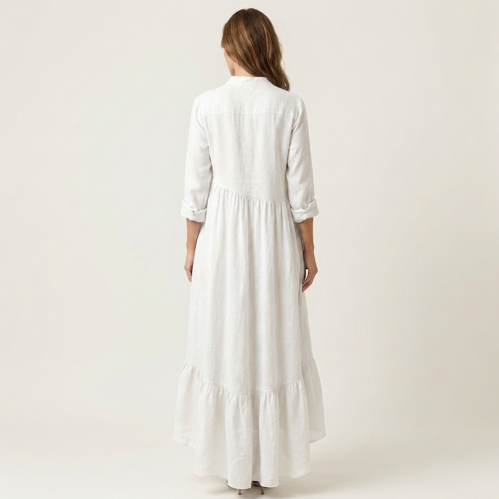 JILANA | Maxi dress with ruffle hem