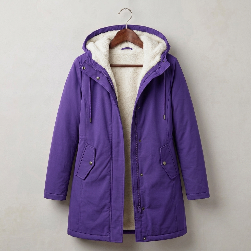 AMÉLIE | Long parka with fleece lining