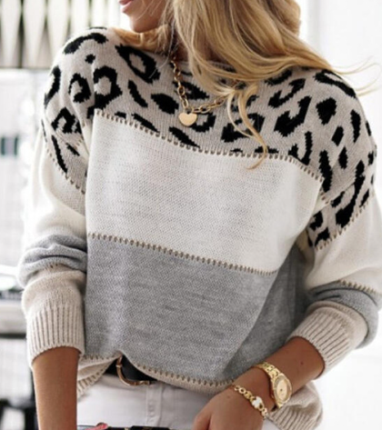 LALUNA | Jumper with leopard print