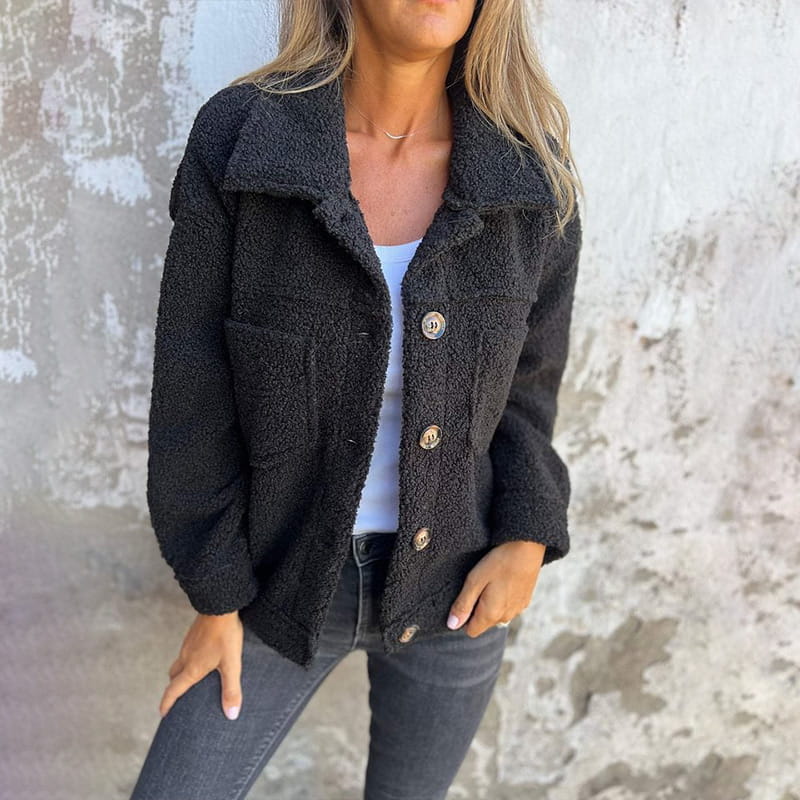 LUNA | Teddy jacket with pockets
