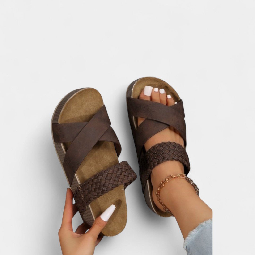 CRISTINA | Sandale slip-on cu toc jos - Liora București