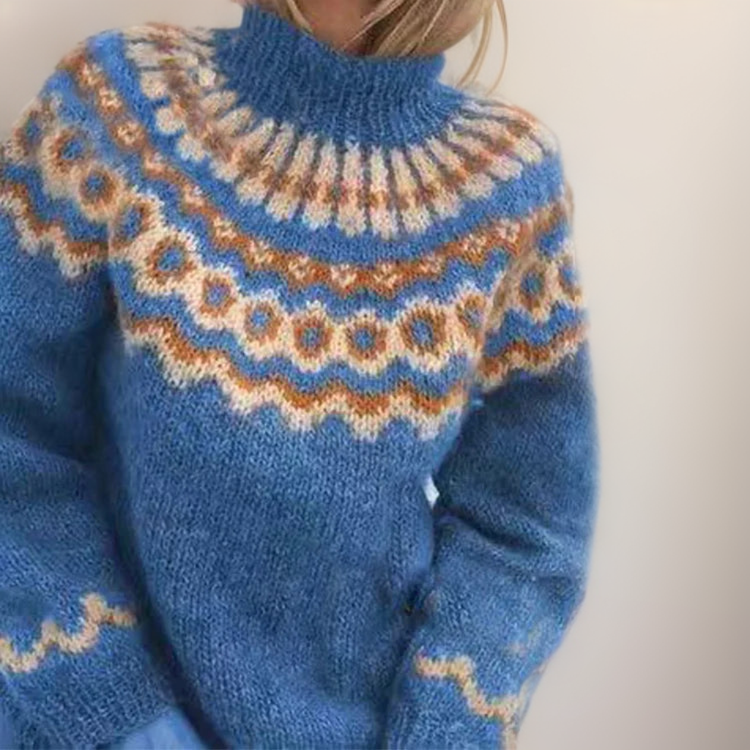 AMARA | Icelandic jumper with patterned design