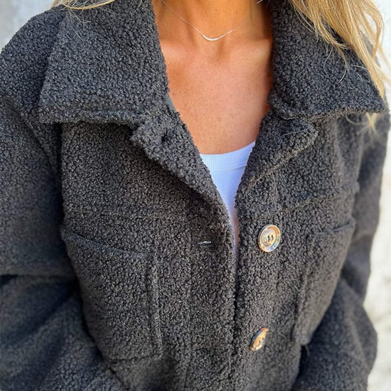 LUNA | Teddy jacket with pockets