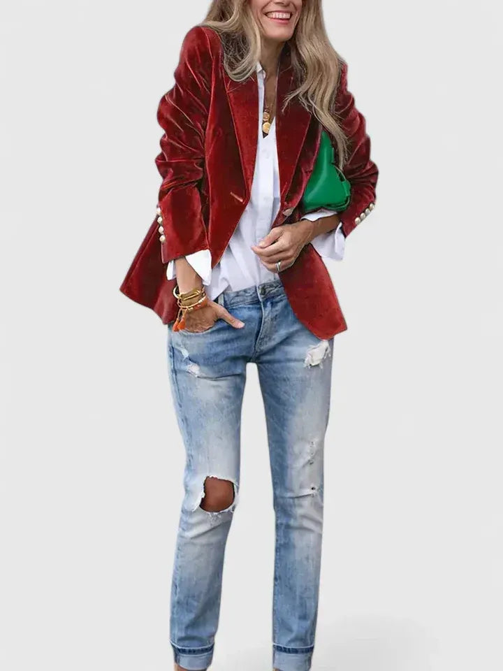 KENDALL | Blazer with gold buttons
