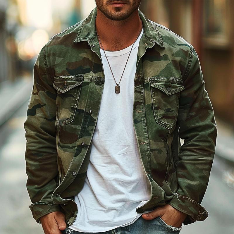 HUNTER | Jacket with camouflage print