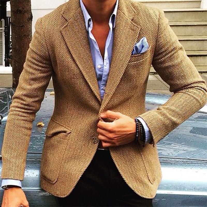 THEO | Blazer with herringbone pattern