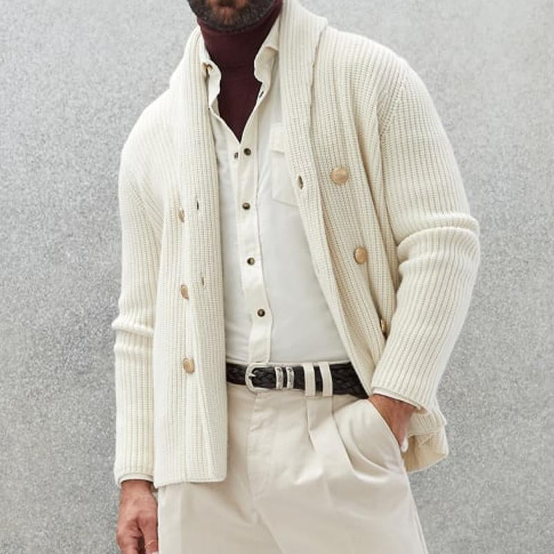 ETHAN | Knit cardigan with double-breasted front