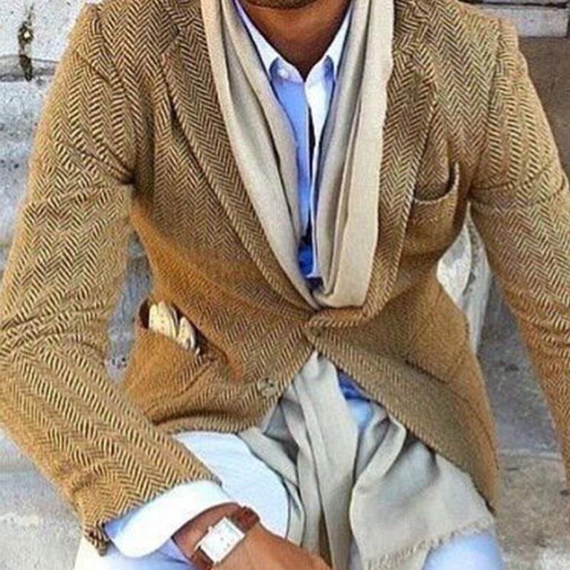 THEO | Blazer with herringbone pattern