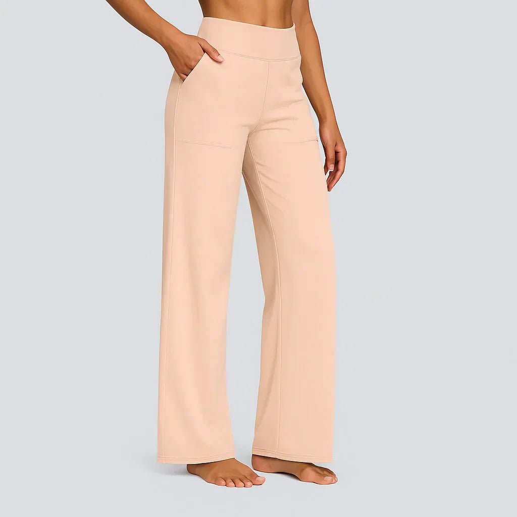 OLIVIA | Stretch pants with high-rise waist - Liora Melbourne