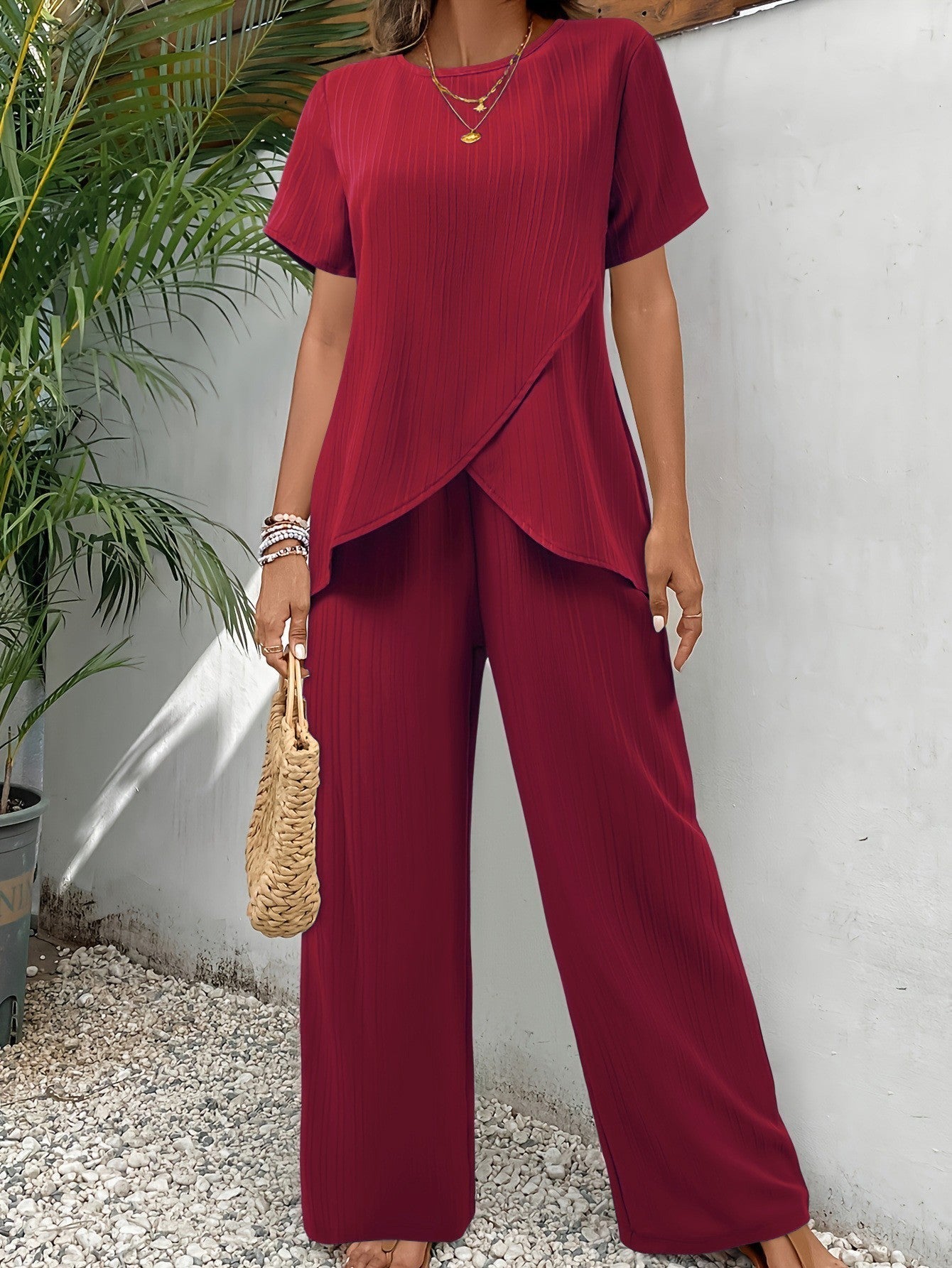 DELANEY | Set with wide-leg pants