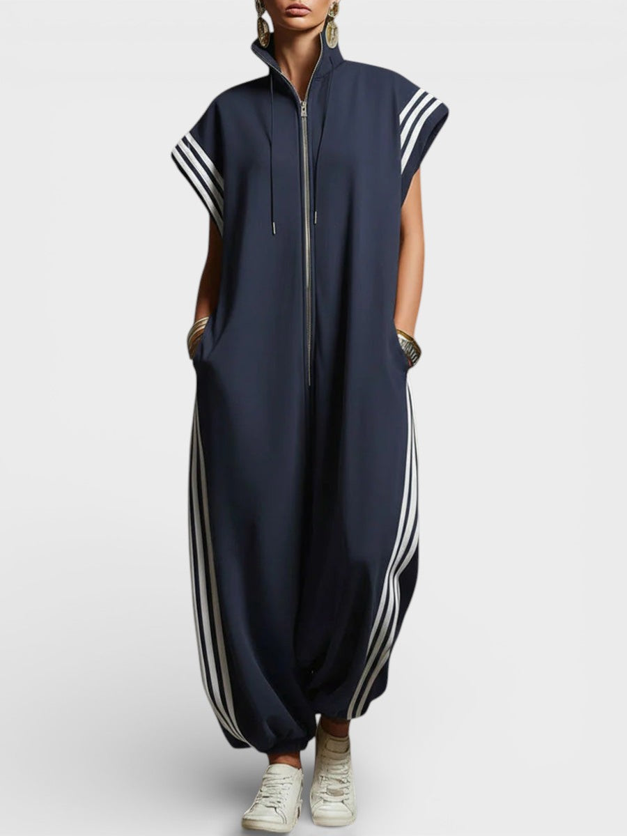 VALERIA | Jumpsuit with zip neckline