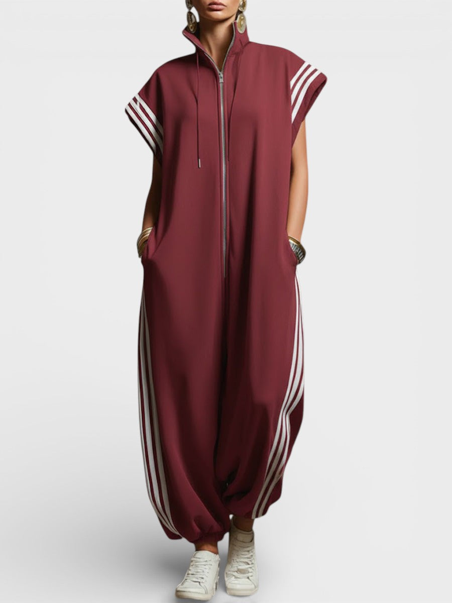 VALERIA | Jumpsuit with zip neckline