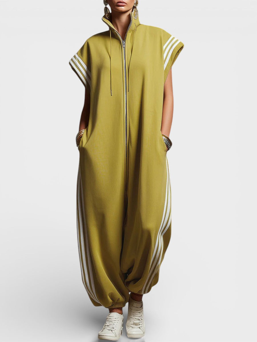 VALERIA | Jumpsuit with zip neckline