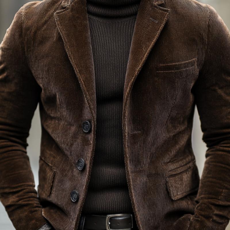 OLIVER | Blazer with corduroy texture