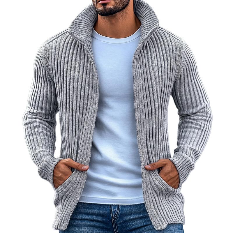 MILO | Knit cardigan with stand collar