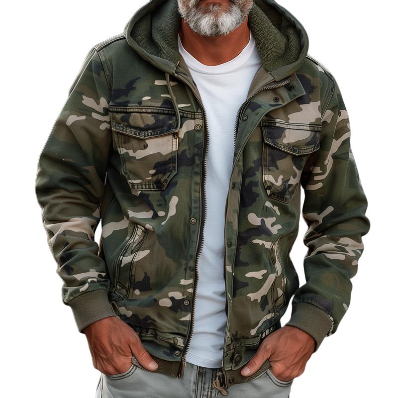 RYDER | Cargo jacket with camouflage print