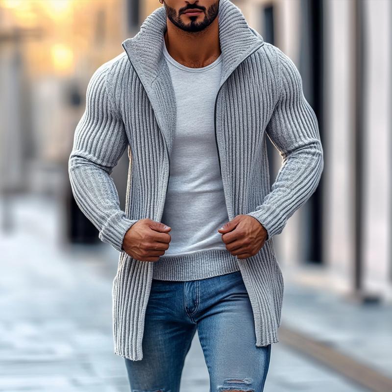 LUCA | Knit cardigan with stripe detail