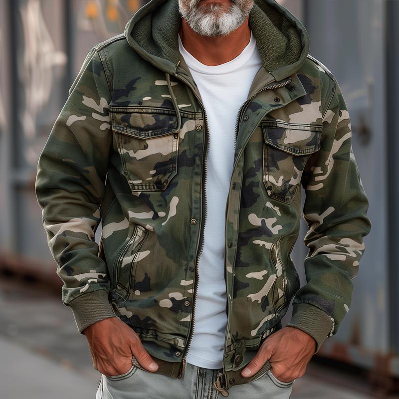 RYDER | Cargo jacket with camouflage print