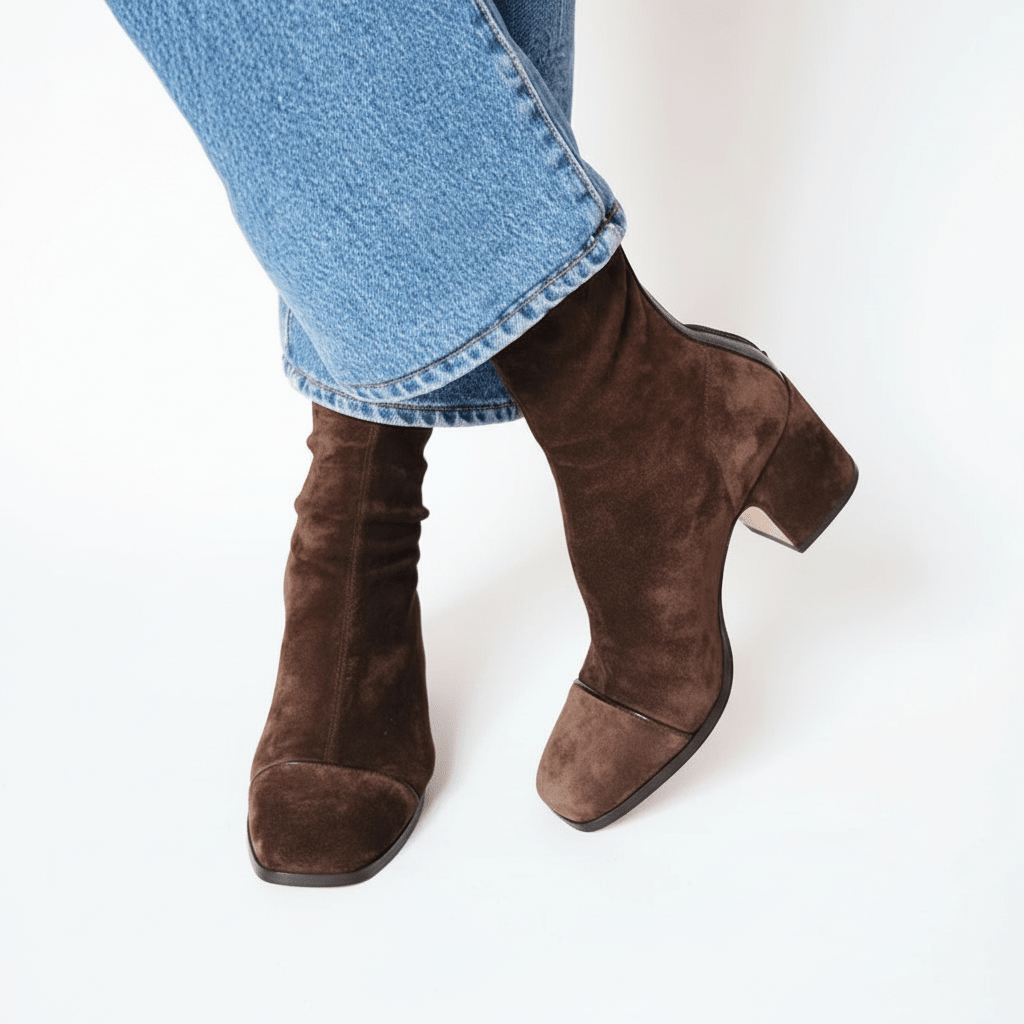 FREYA | Ankle boots with suede upper - Liora Melbourne