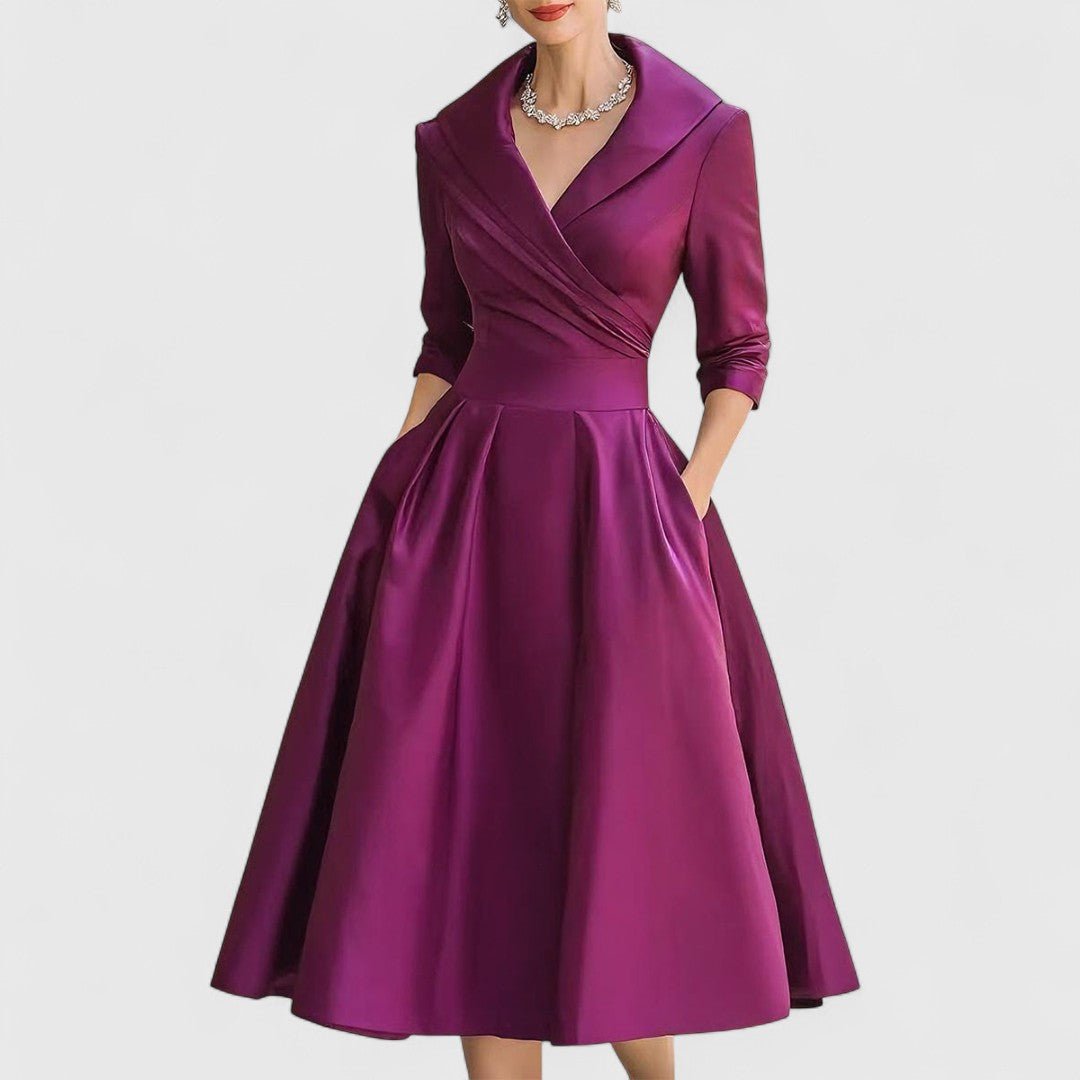 ELISABETA | Rochie midi din satin - Liora București