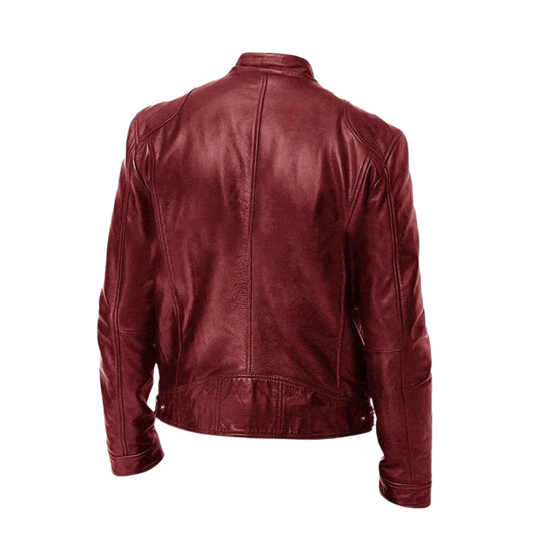 LALUNA | Leather jacket with relaxed fit