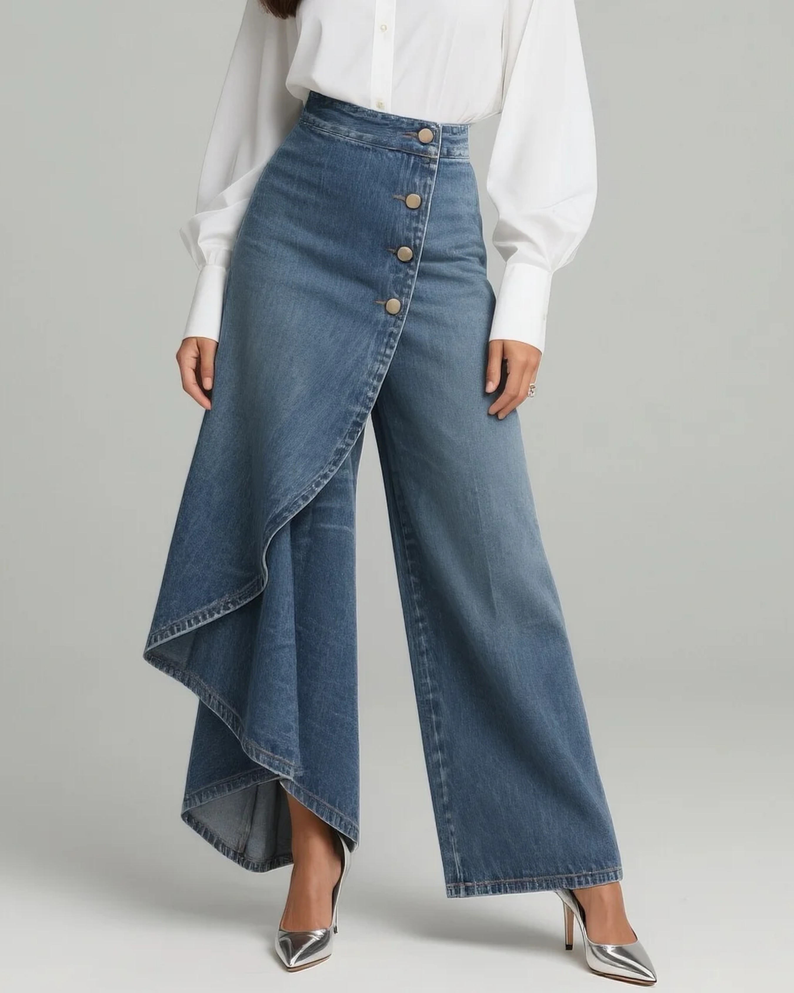 CALVRA | Trousers with wrap detail