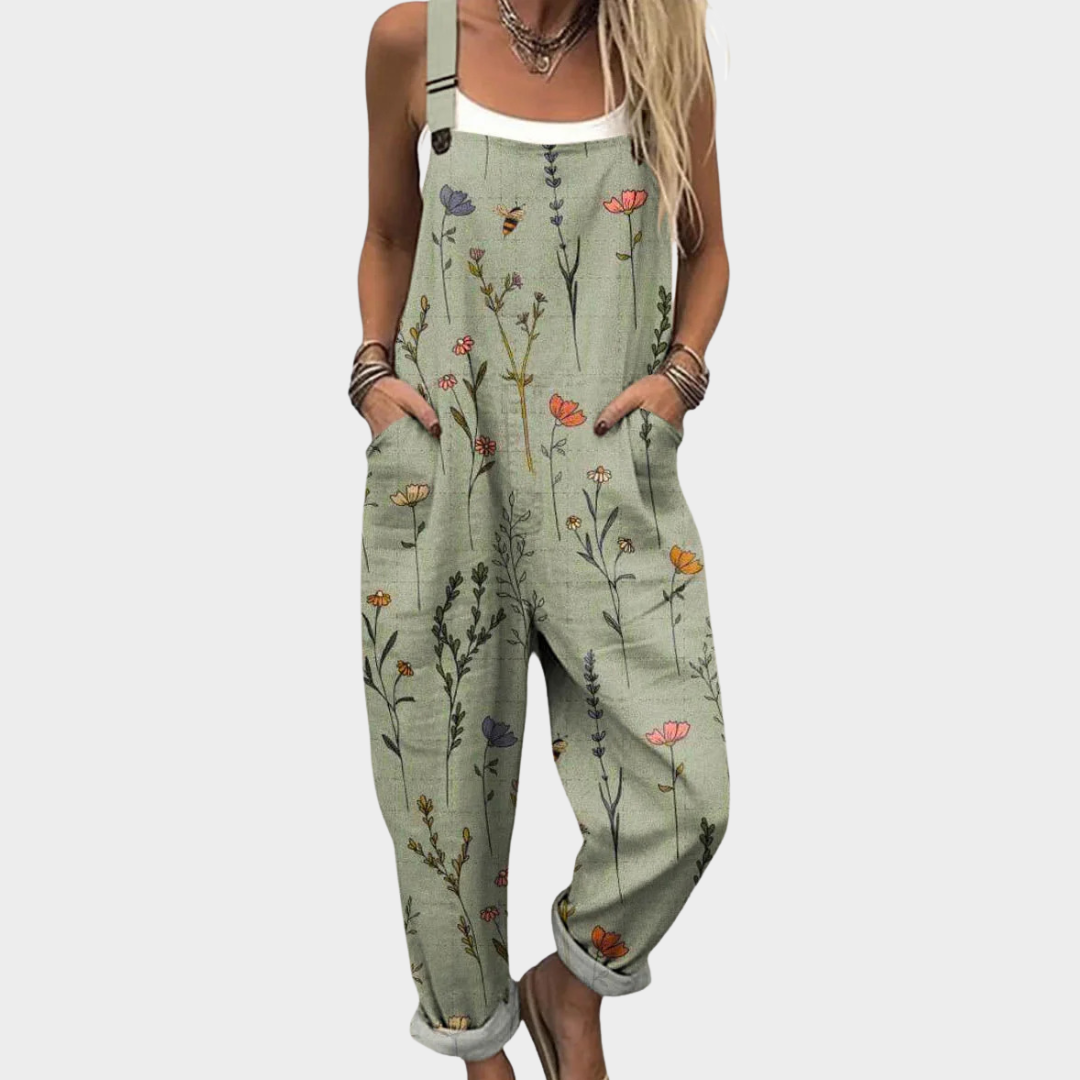 MILLIE | Overalls with garden print