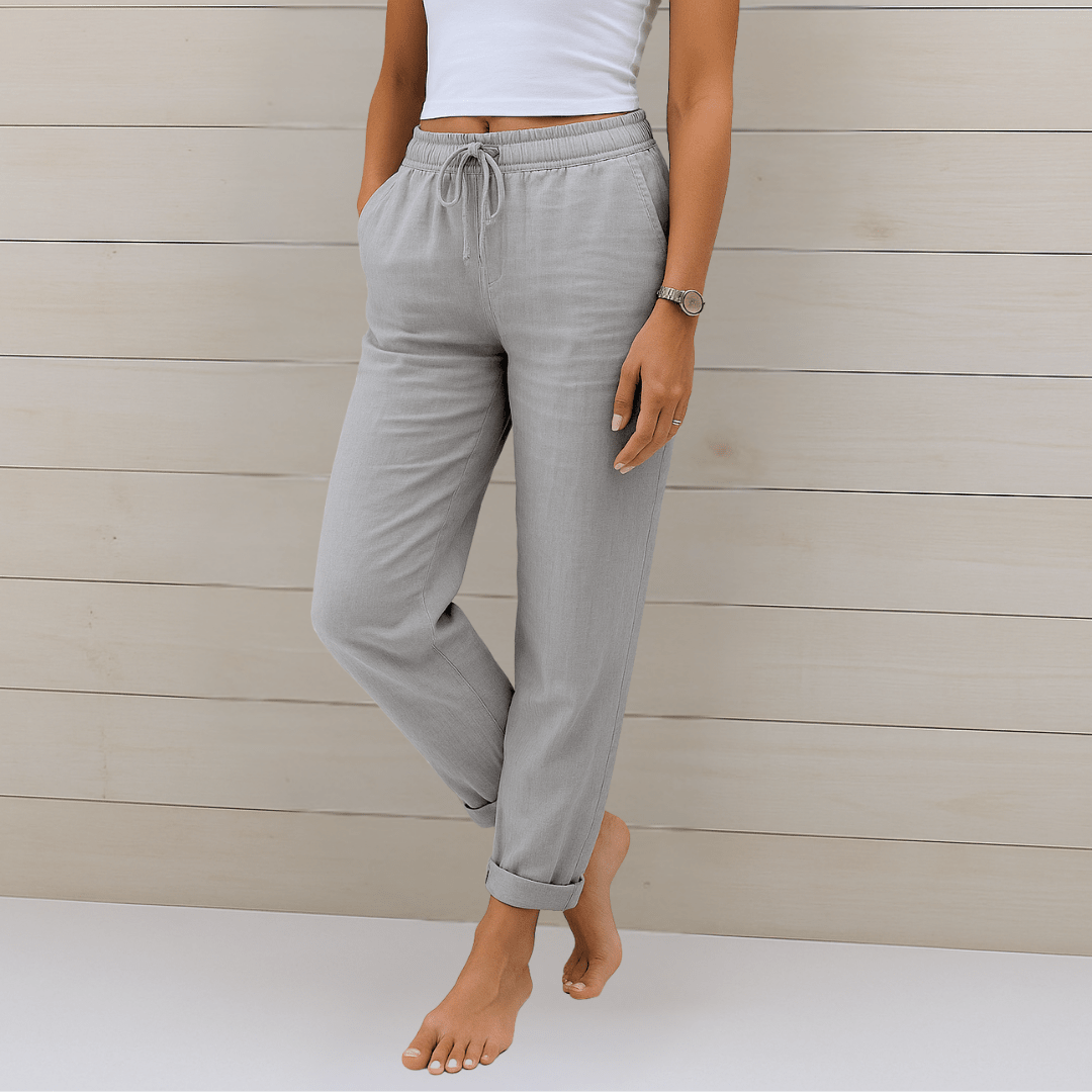 ADRIANNA | Trousers with stretch waistband - Liora Melbourne
