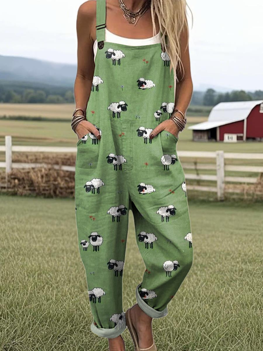 TILLY | Jumpsuit with sheep print