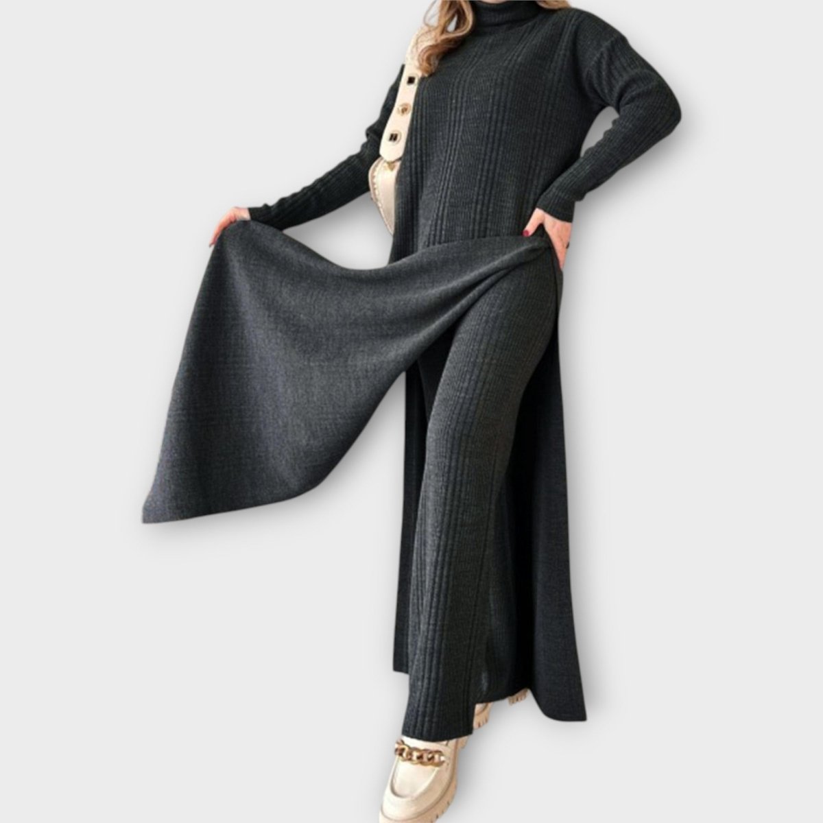 SILVIA | Rochie maxi tricotată - Liora București
