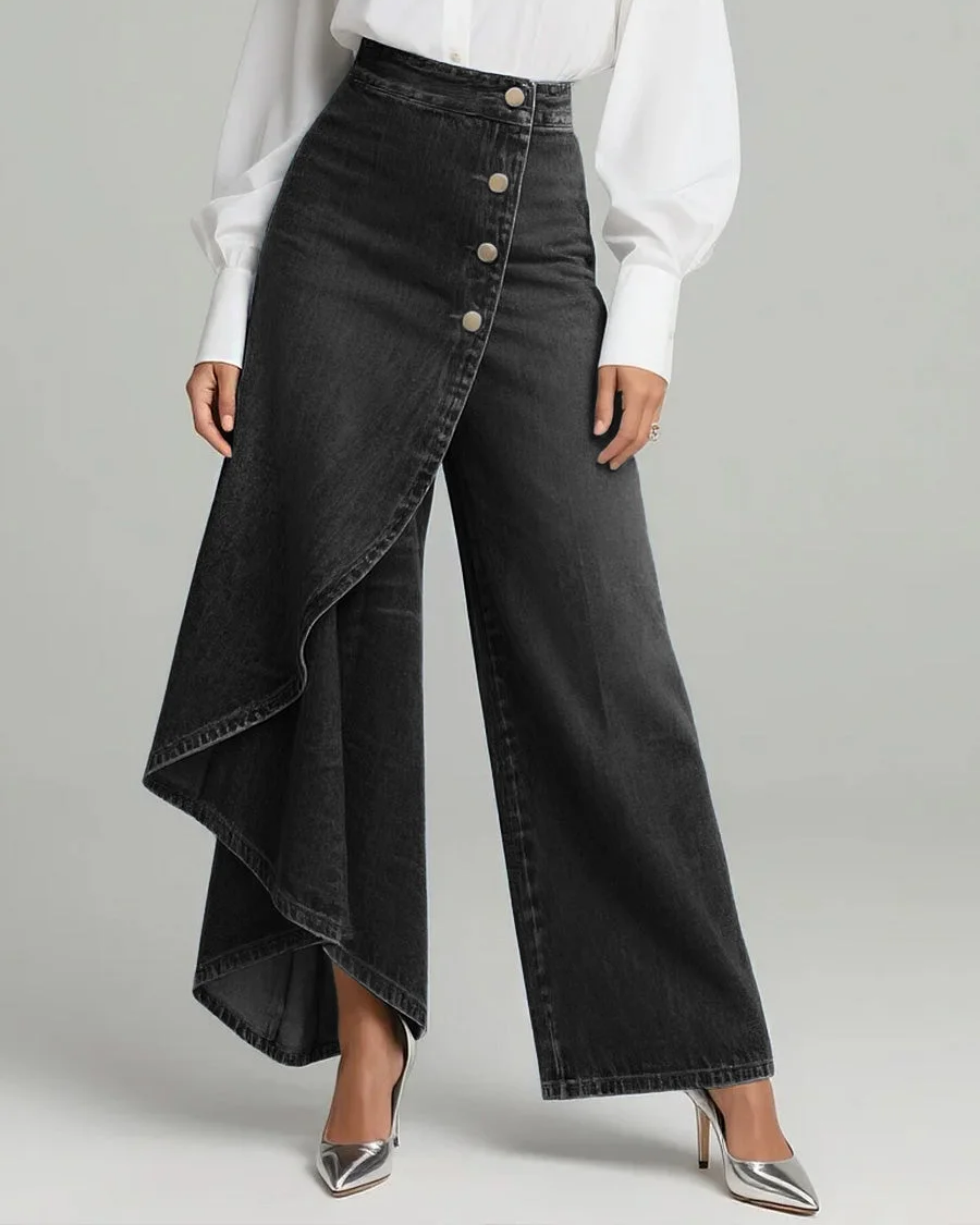 CALVRA | Trousers with wrap detail
