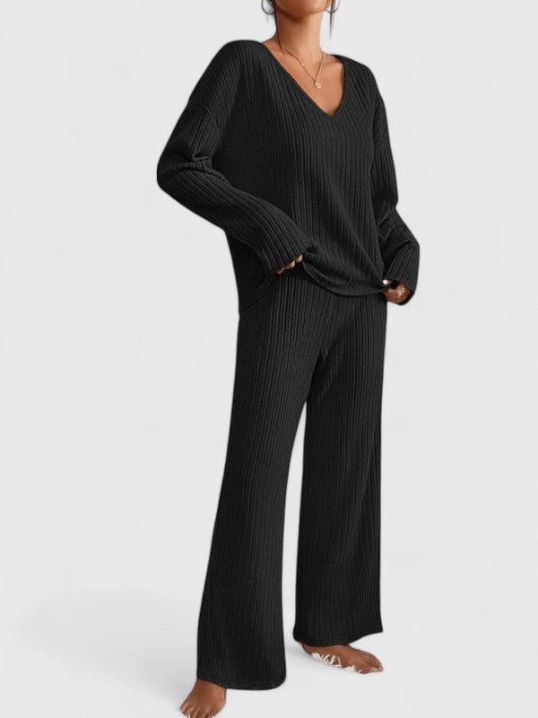 ANGELINE | Set with wide-leg pants