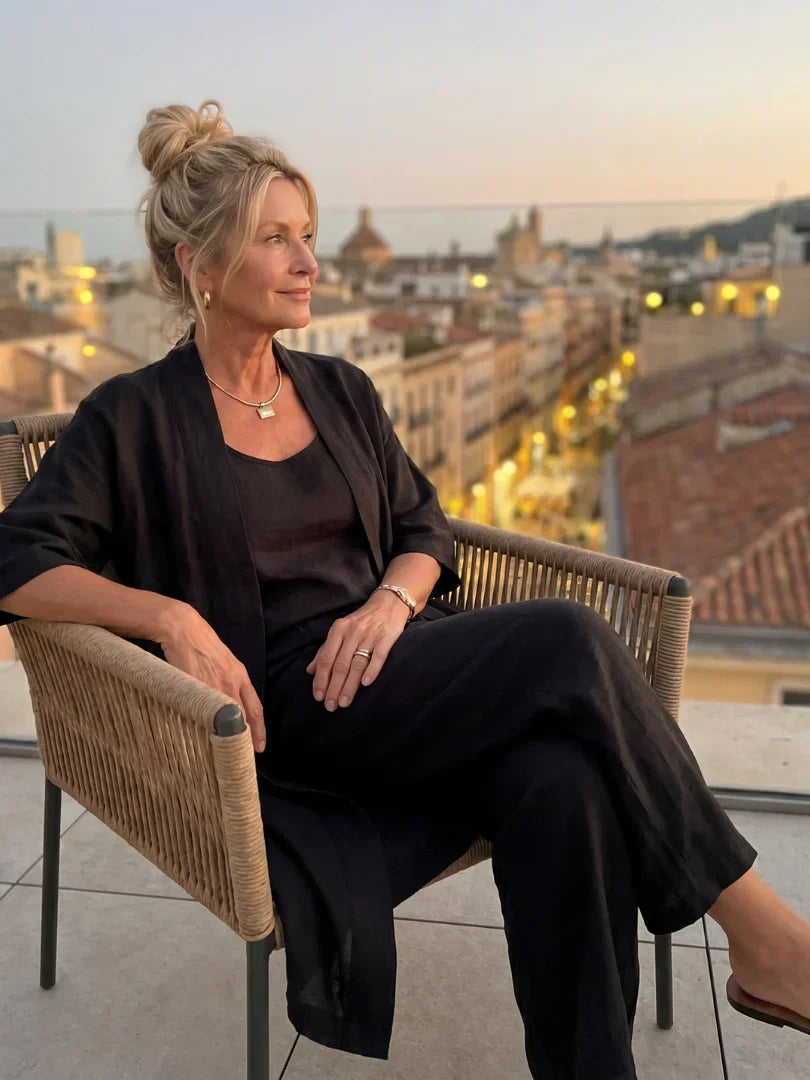 ISLA | Set with relaxed wide-leg pants
