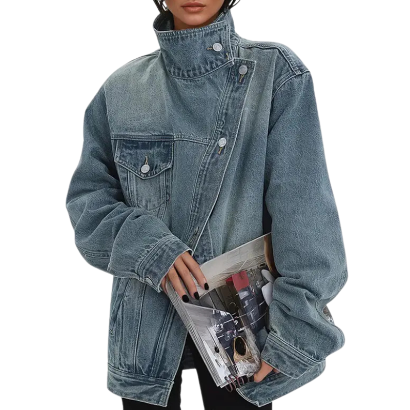 JACKIE | Jacket with asymmetric button detail