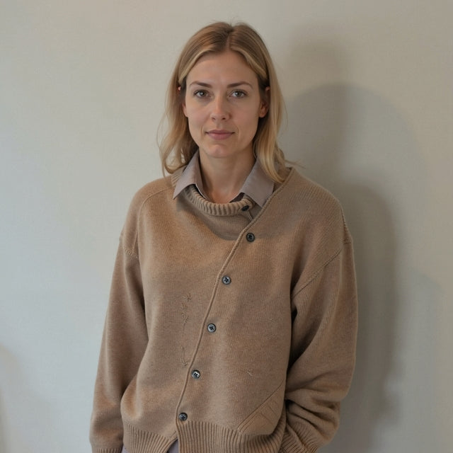 OLIVIA | Gilet with asymmetric button closure